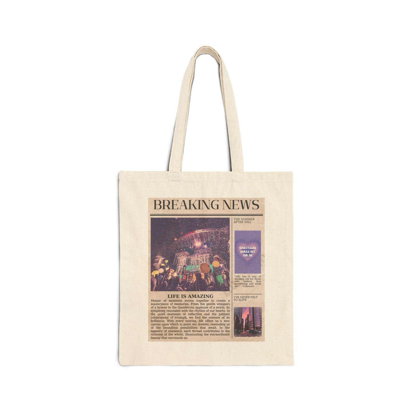 Cotton Canvas Tote Bag